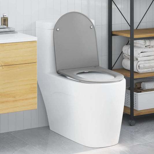 WC ülőke Szürke 47 x 36 x 3,4 cm Duroplast