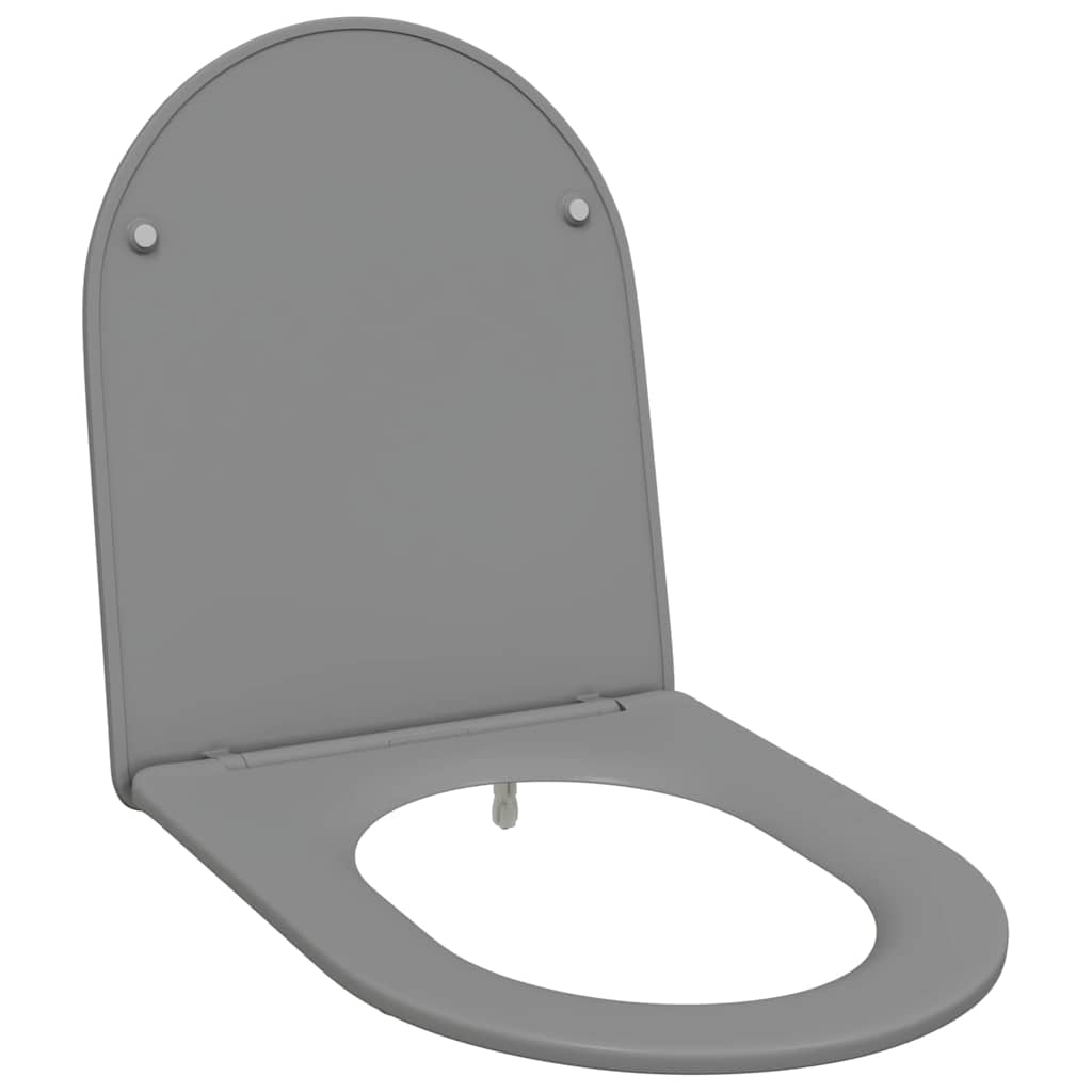 WC ülőke Szürke 47 x 36 x 3,4 cm Duroplast