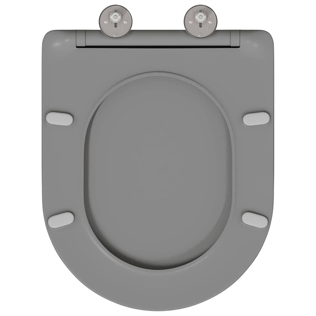 WC ülőke Szürke 47 x 36 x 3,4 cm Duroplast