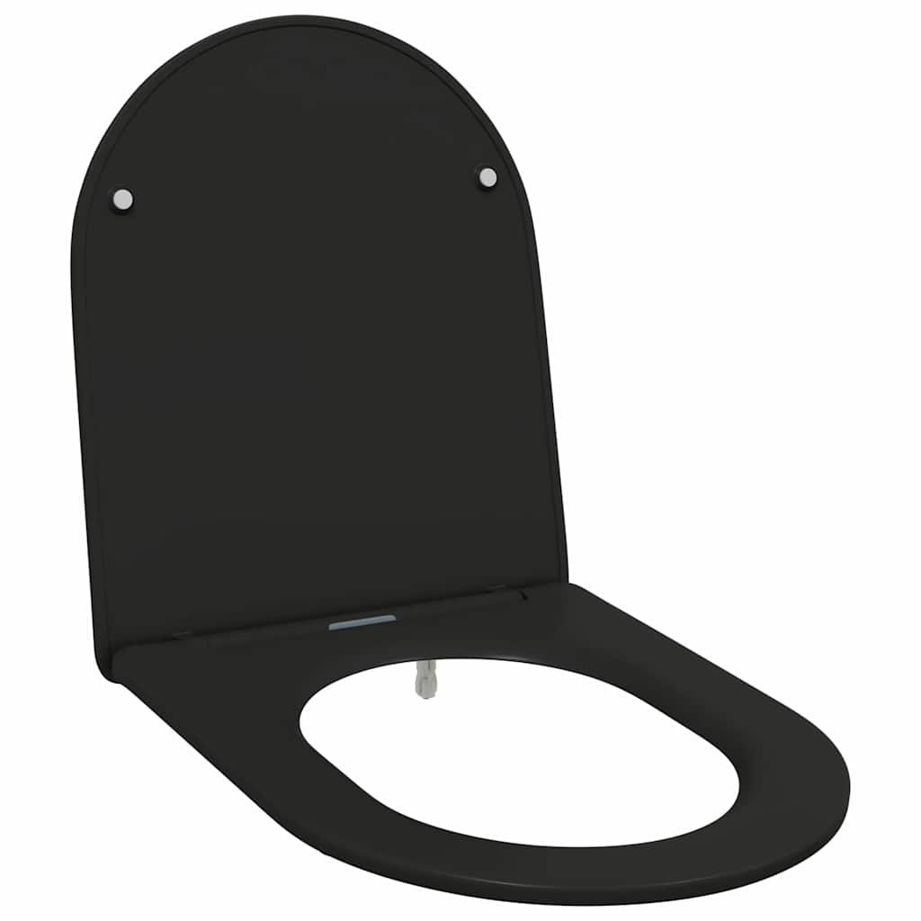 WC ülőke Fekete 47 x 36 x 3,4 cm Duroplast