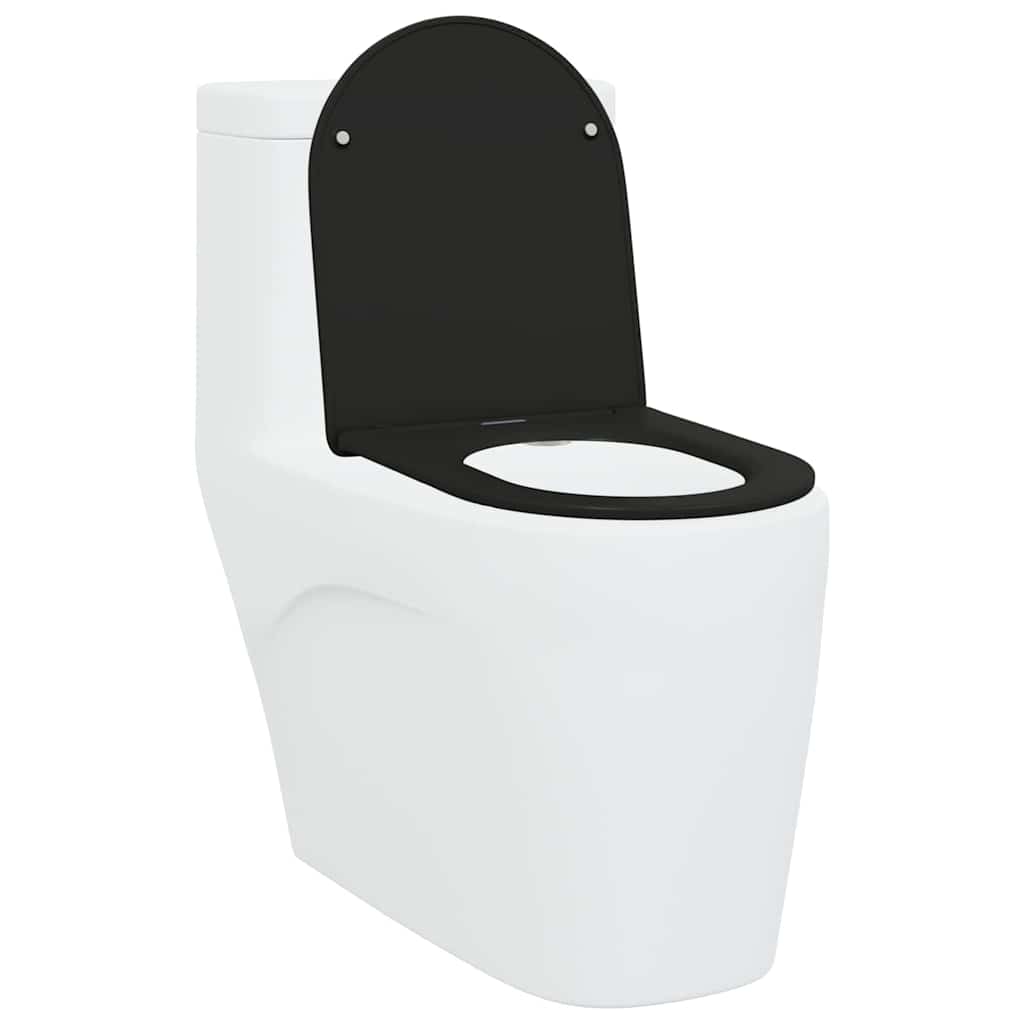 WC ülőke Fekete 47 x 36 x 3,4 cm Duroplast