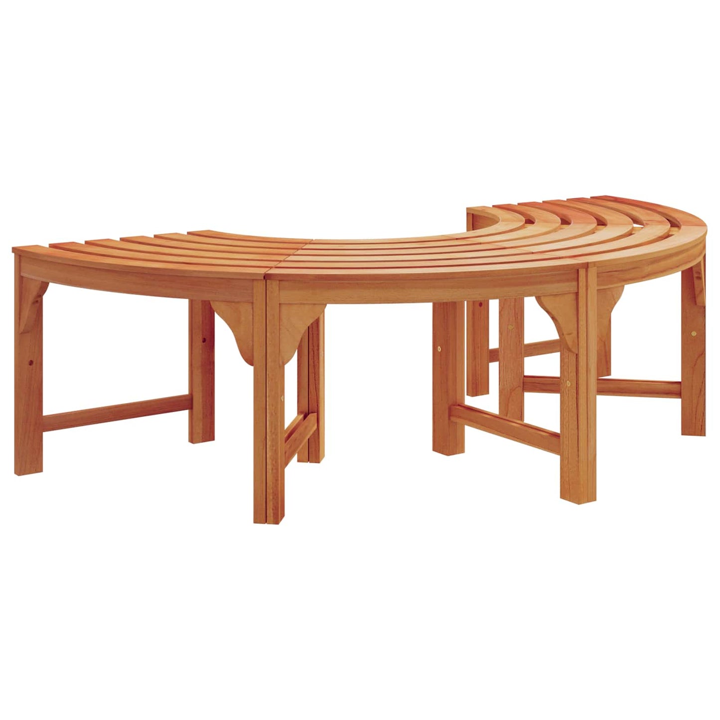 Fa pad 2 pcs Természetes 160 x 80 x 45cm Tömör Eukaliptusz Fa
