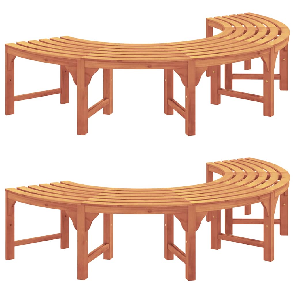 Fa pad 2 pcs Természetes 160 x 80 x 45cm Tömör Eukaliptusz Fa