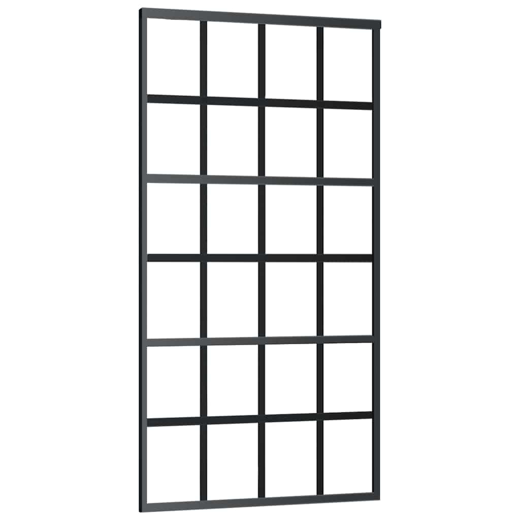 tolóajtó vasalatokkal 102x205 cm ESG üveg&alumínium