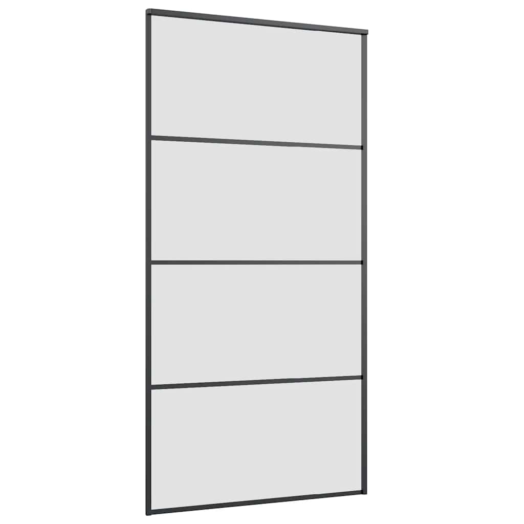 ESG üveg-alumínium tolóajtó fémszerelvény-szettel 102,5x205 cm