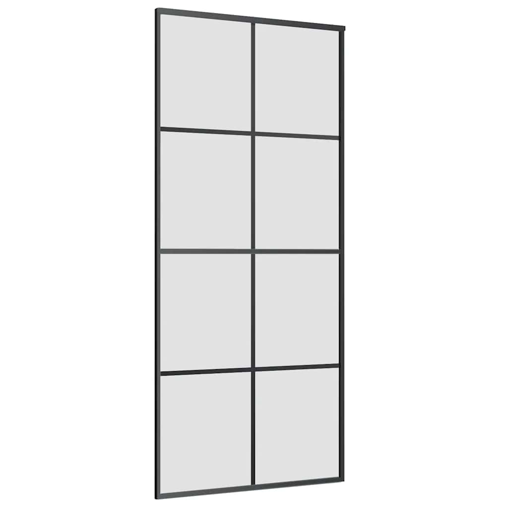 ESG üveg és alumínium tolóajtó fémszerelvény-szettel 90x205 cm