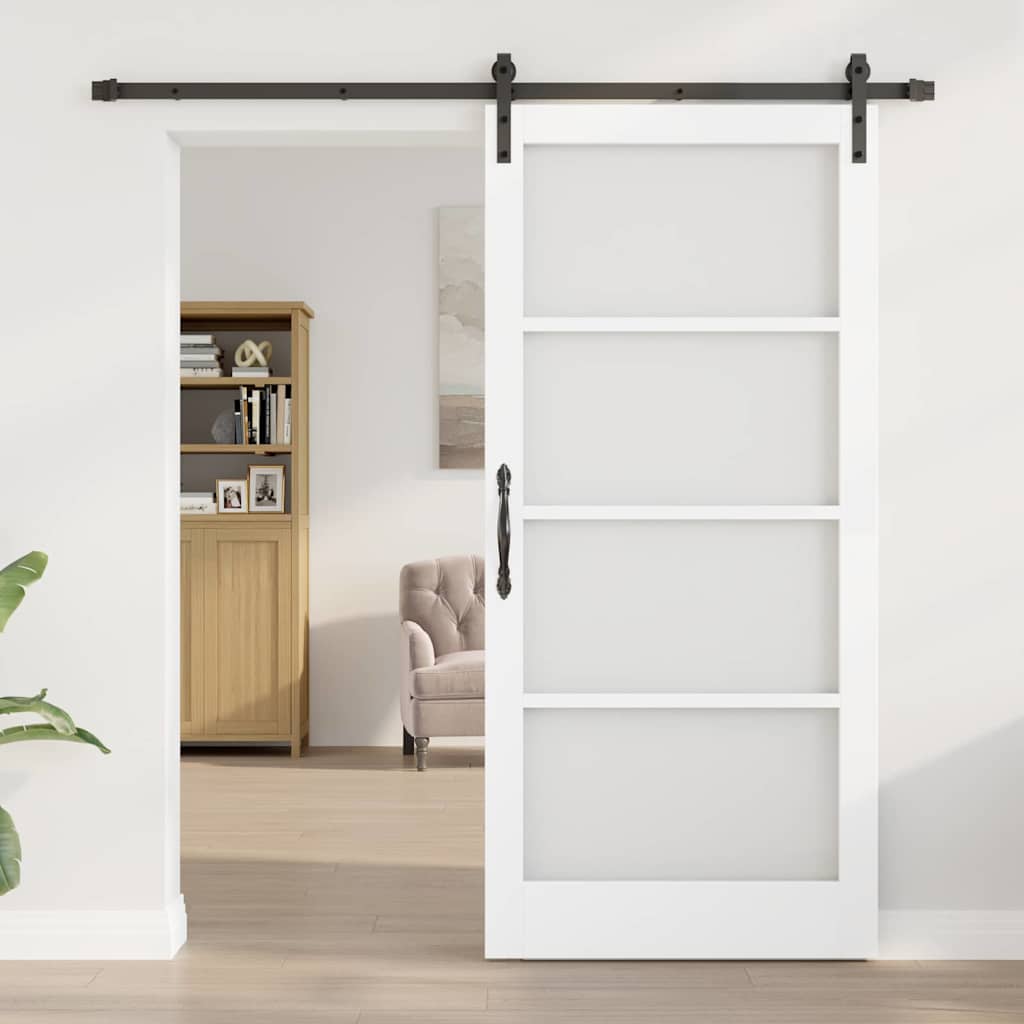 Csúszó ajtó ORKDAL Fehér és fekete 93 x 202 cm