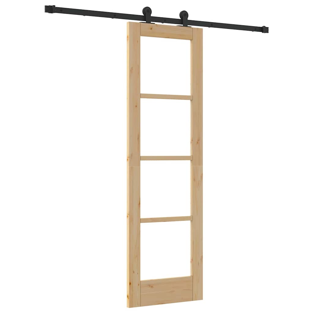 Csúszó ajtó ORKDAL Természetes és fekete 61 x 198,5 cm