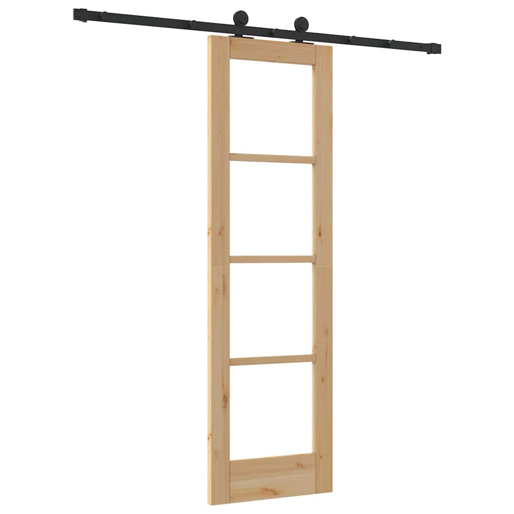 Csúszó ajtó ORKDAL Természetes és fekete 61 x 198,5 cm