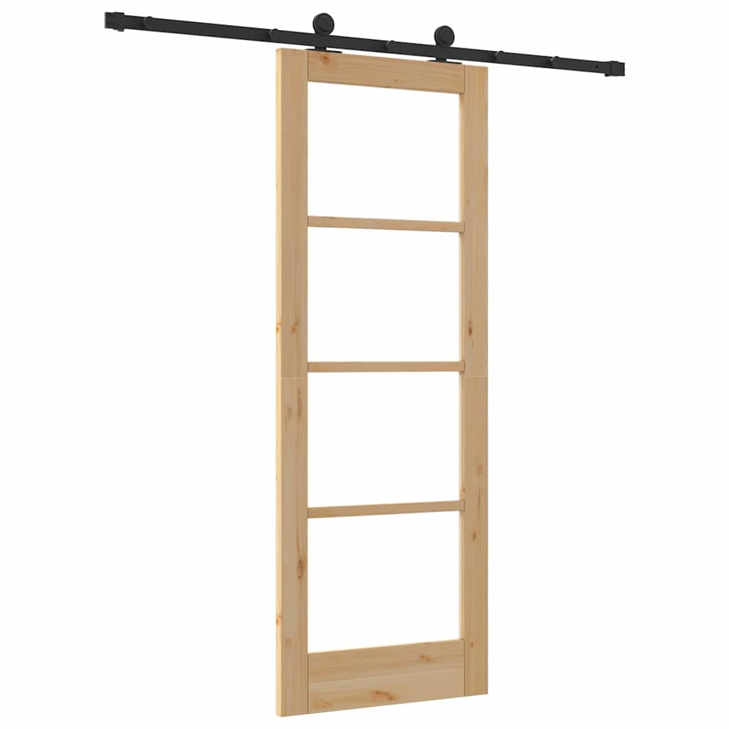 Csúszó ajtó ORKDAL Természetes és fekete 73,5 x 198,5 cm