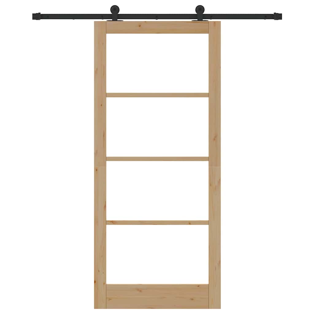 Csúszó ajtó ORKDAL Természetes és fekete 93 x 211 cm