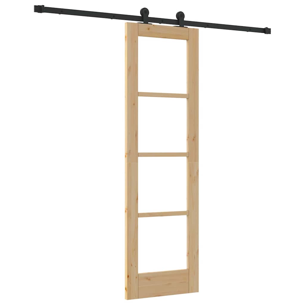 Csúszó ajtó ORKDAL Természetes és fekete 61 x 198,5 cm