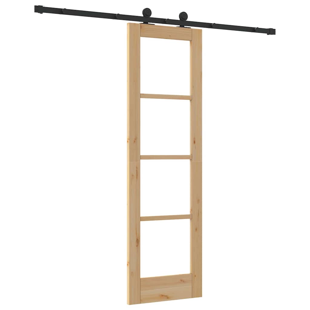 Csúszó ajtó ORKDAL Természetes és fekete 61 x 198,5 cm