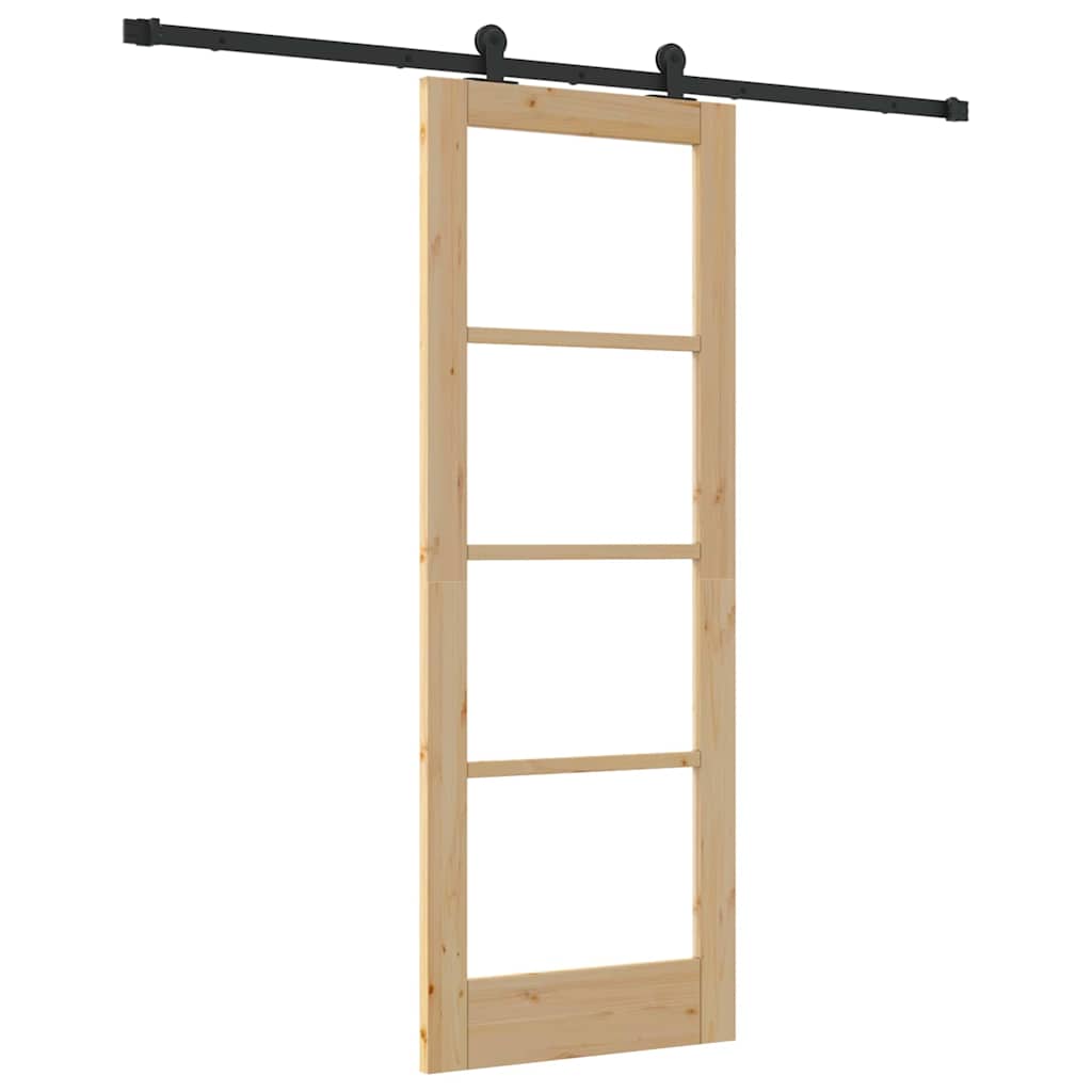 Csúszó ajtó ORKDAL Természetes és fekete 73,5 x 198,5 cm
