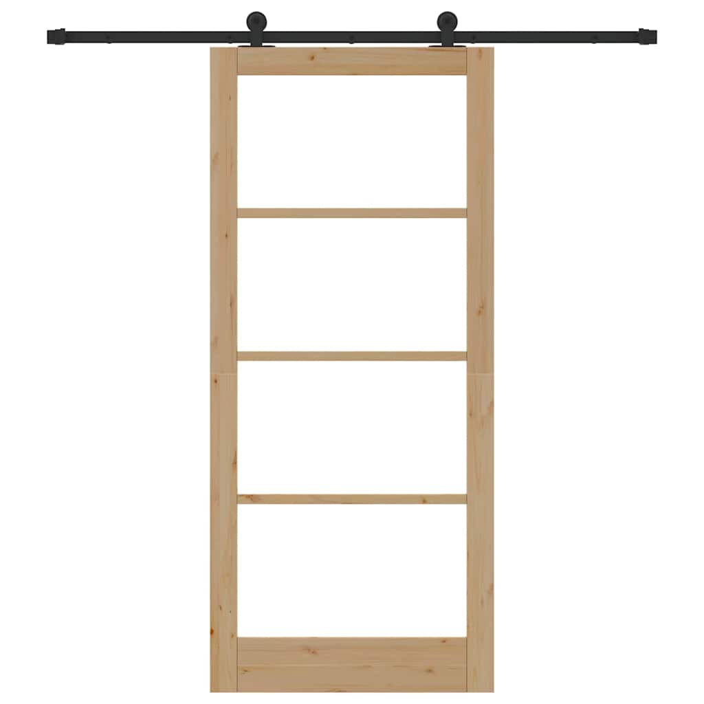 Csúszó ajtó ORKDAL Természetes és fekete 93 x 211 cm