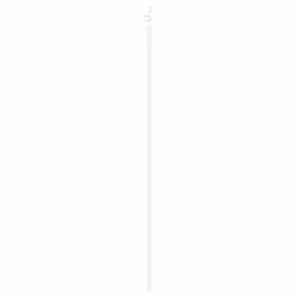 Csúszó ajtó ORKDAL 83 x 211 cm Tömör fenyőfa és üveg Fehér