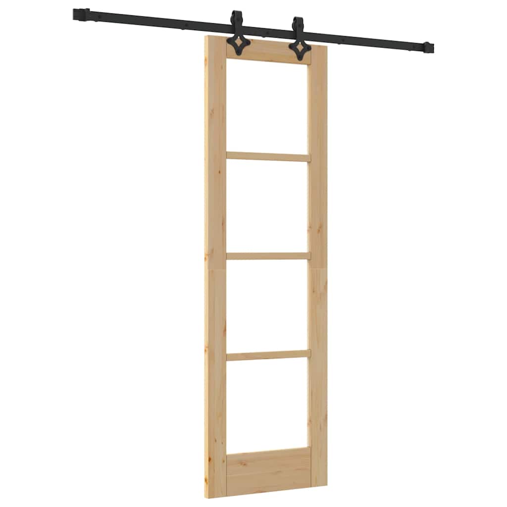 Csúszó ajtó ORKDAL Természetes és fekete 61 x 198,5 cm