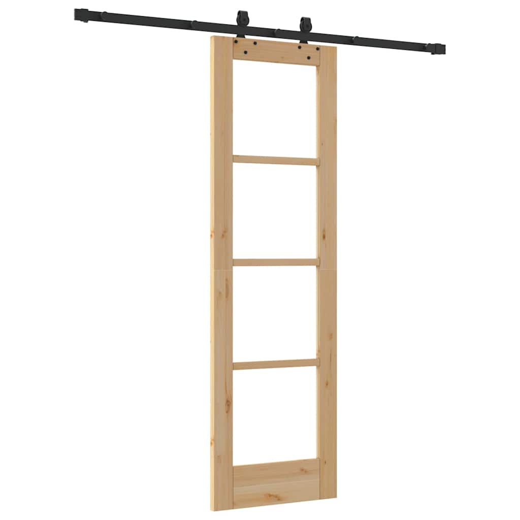 Csúszó ajtó ORKDAL Természetes és fekete 61 x 198,5 cm