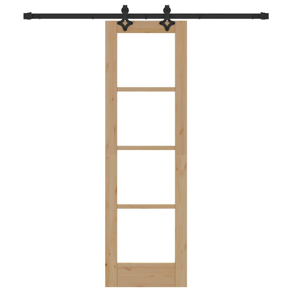 Csúszó ajtó ORKDAL Természetes és fekete 61 x 198,5 cm