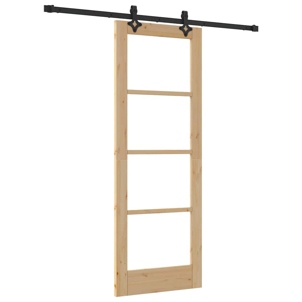 Csúszó ajtó ORKDAL Természetes és fekete 73,5 x 198,5 cm