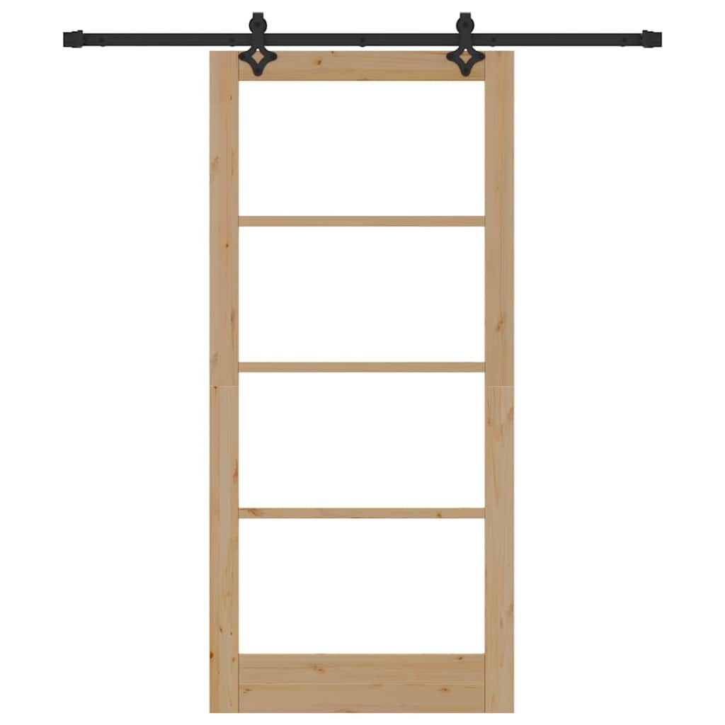 Csúszó ajtó ORKDAL Természetes és fekete 93 x 202 cm