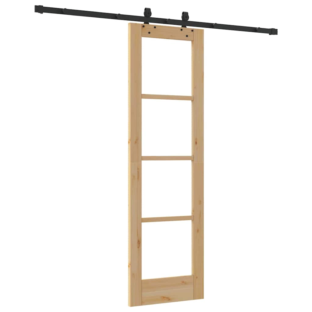 Csúszó ajtó ORKDAL Természetes és fekete 61 x 198,5 cm