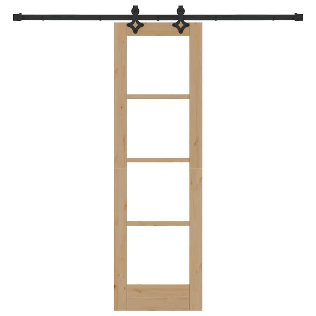Csúszó ajtó ORKDAL Természetes és fekete 61 x 198,5 cm