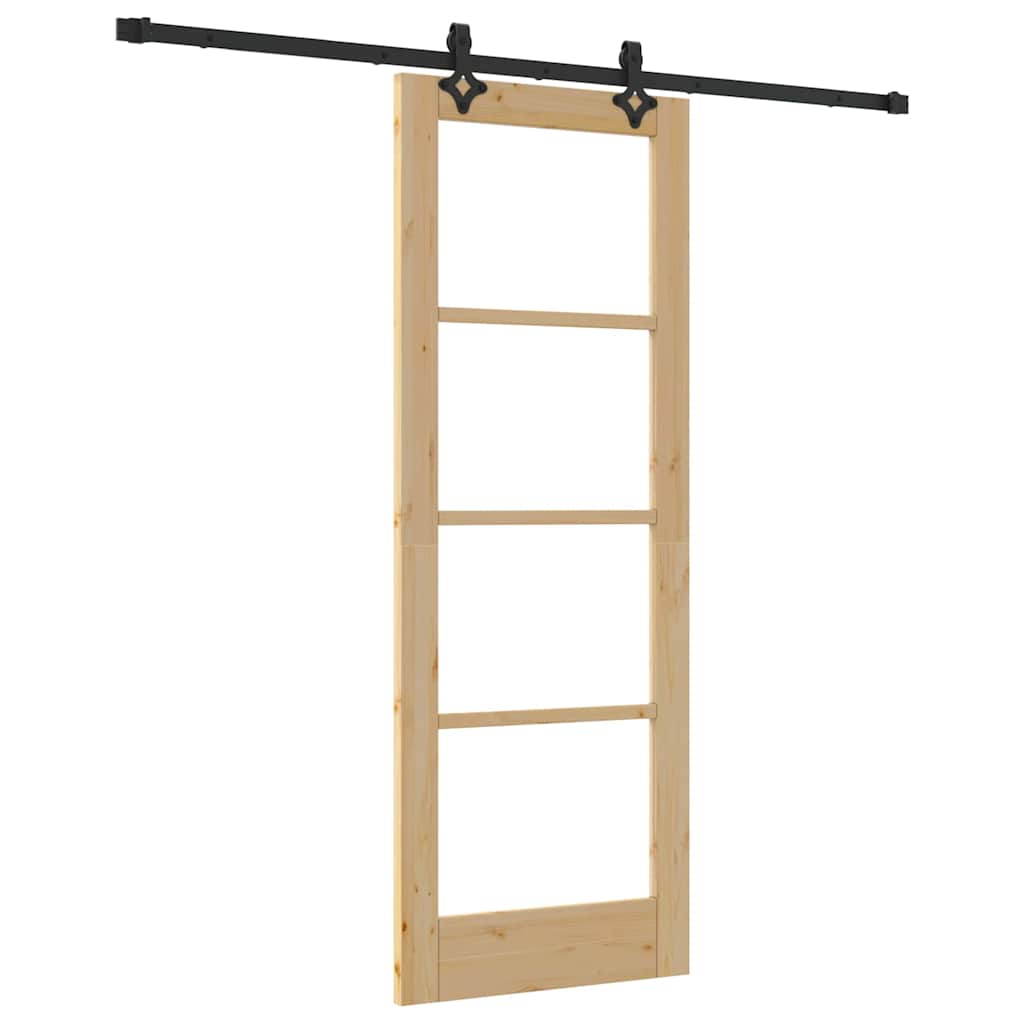 Csúszó ajtó ORKDAL Természetes és fekete 73,5 x 198,5 cm