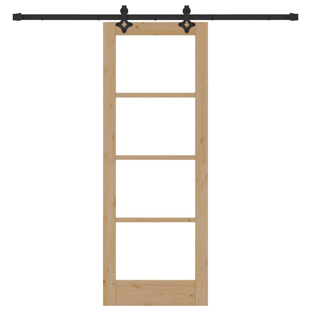 Csúszó ajtó ORKDAL Természetes és fekete 73,5 x 198,5 cm