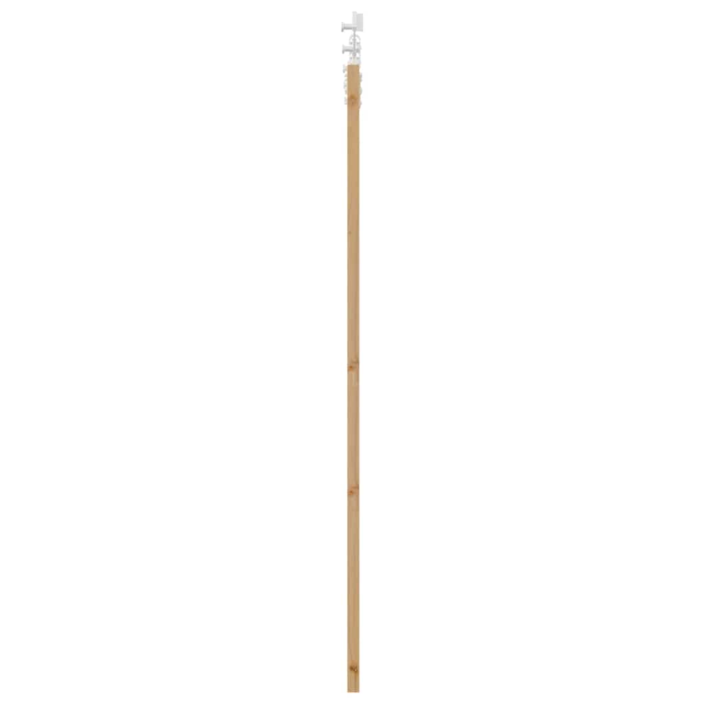 Csúszó ajtó Természetes 61 x 198,5 cm Tömör fenyőfa és üveg
