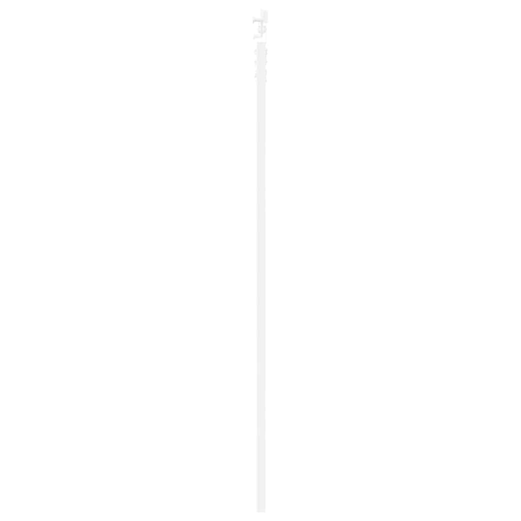Csúszó ajtó Fehér 93 x 202 cm Tömör fenyőfa és üveg