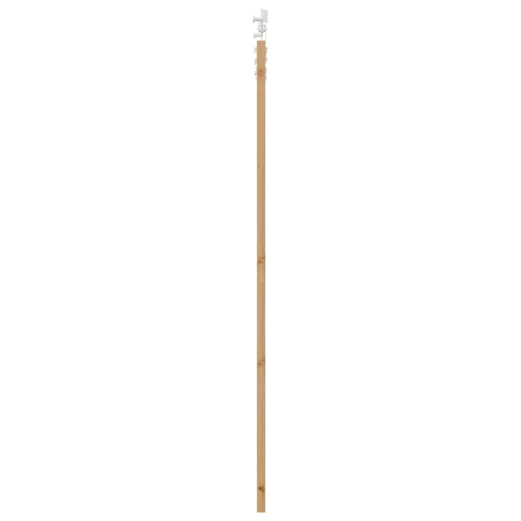 Csúszó ajtó Természetes 93 x 211 cm Tömör fenyőfa és üveg