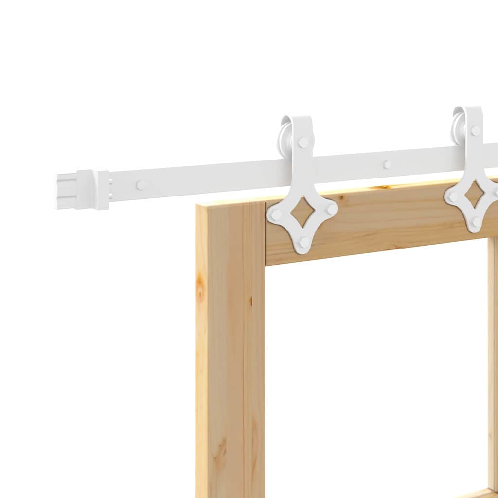 Csúszó ajtó Természetes 93 x 232 cm Tömör fenyőfa és üveg