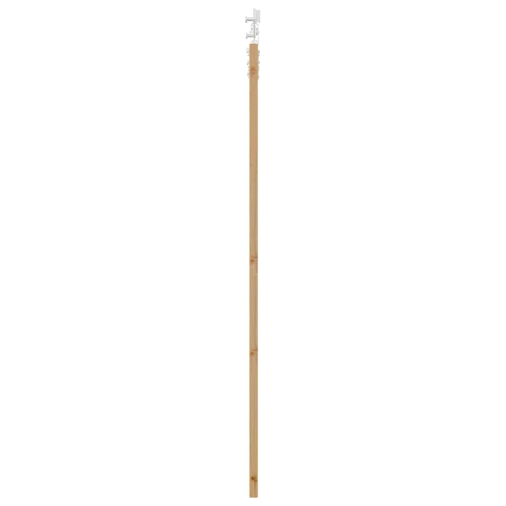 Csúszó ajtó Természetes 93 x 202 cm Tömör fenyőfa és üveg