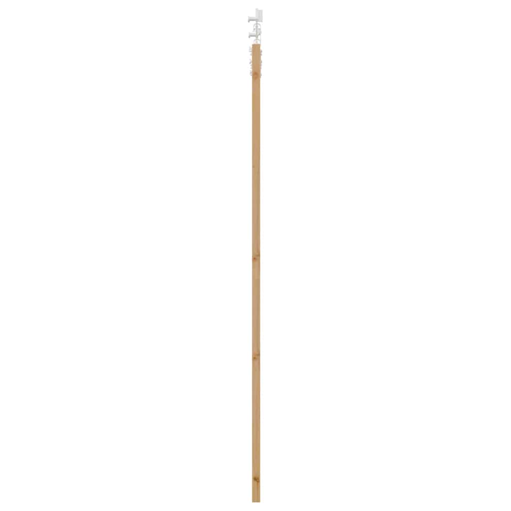 Csúszó ajtó Természetes 93 x 211 cm Tömör fenyőfa és üveg