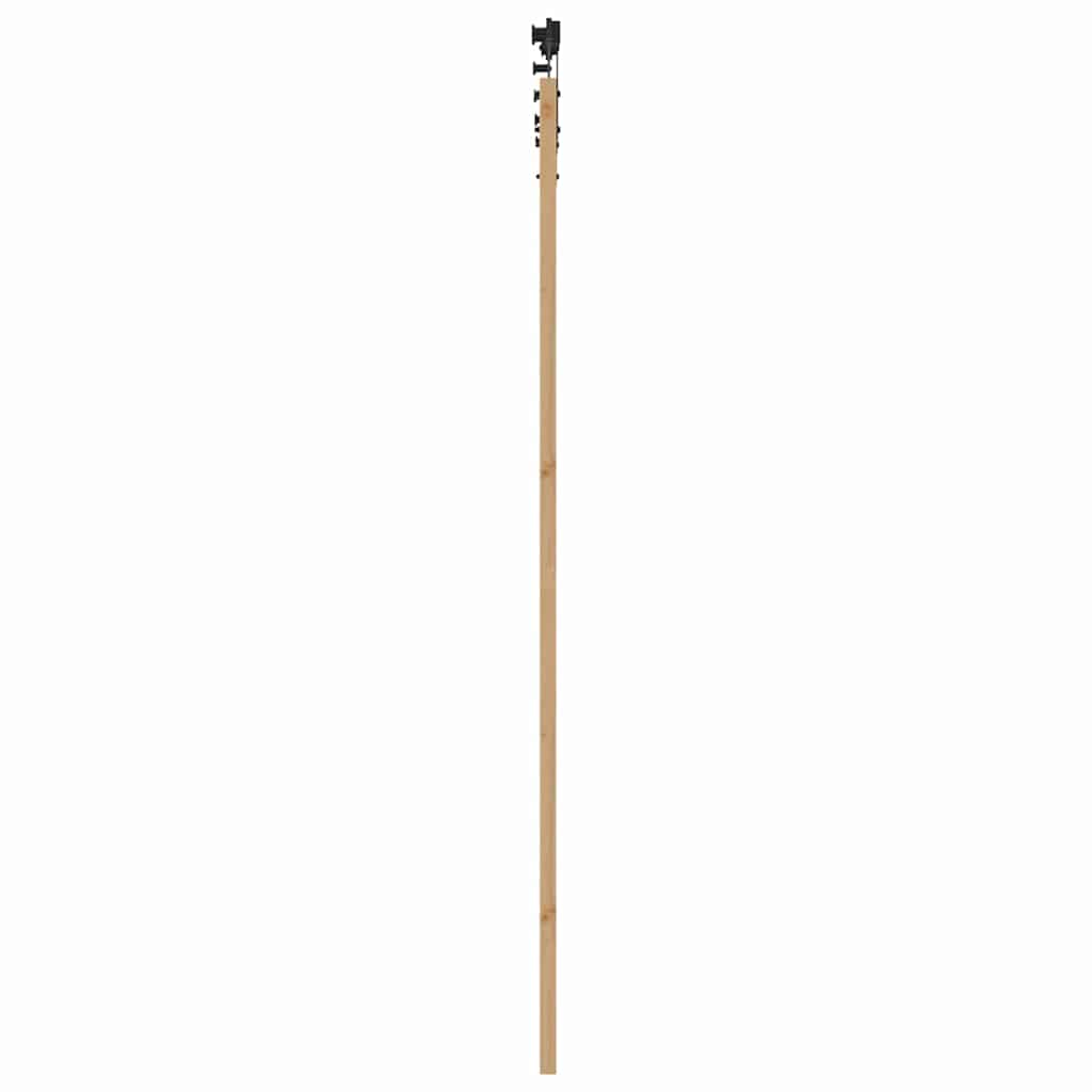 Csúszó ajtó Természetes 93 x 232 cm Tömör fenyőfa és üveg