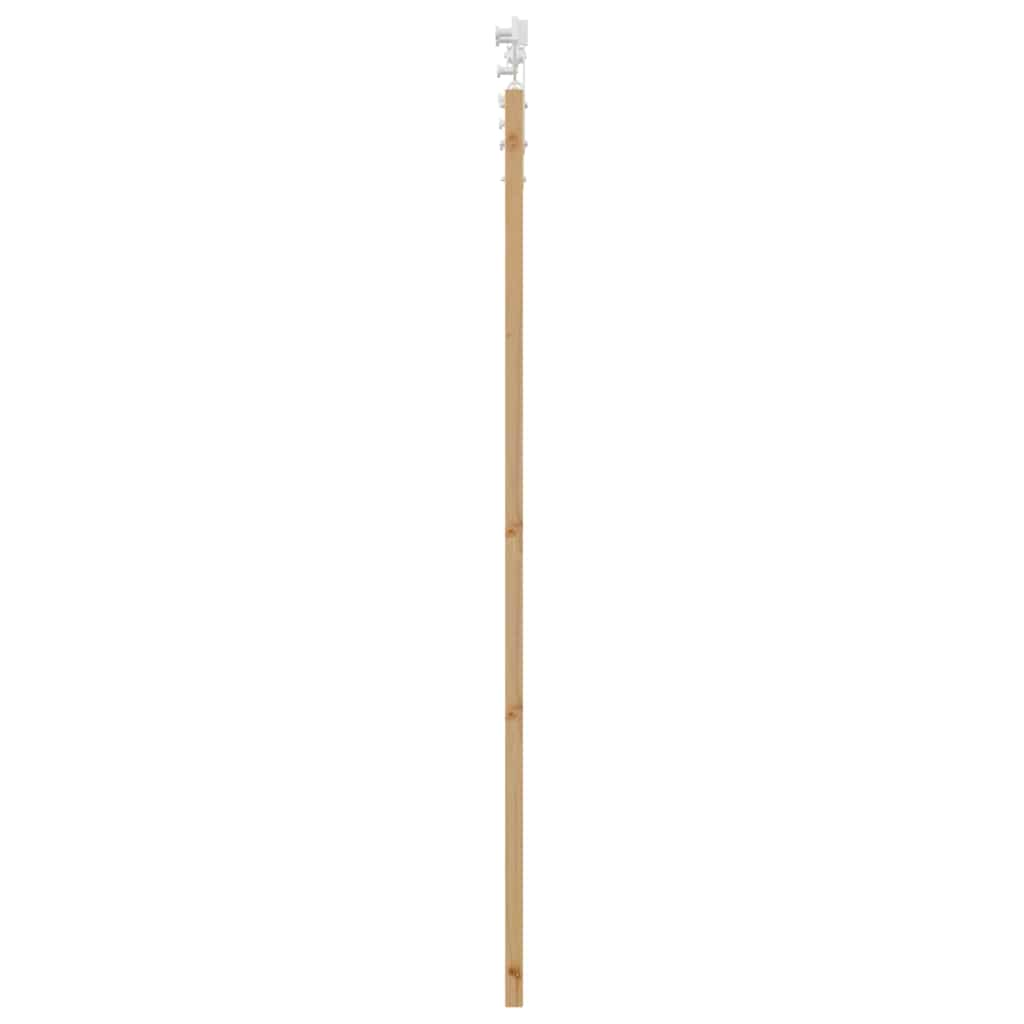 Csúszó ajtó Természetes 73,5 x 198,5 cm Tömör fenyőfa és üveg