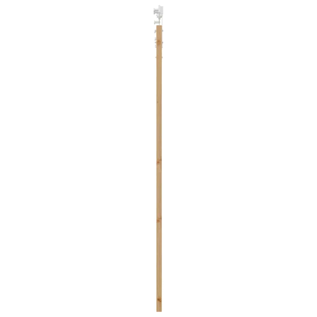 Csúszó ajtó Természetes 93 x 202 cm Tömör fenyőfa és üveg