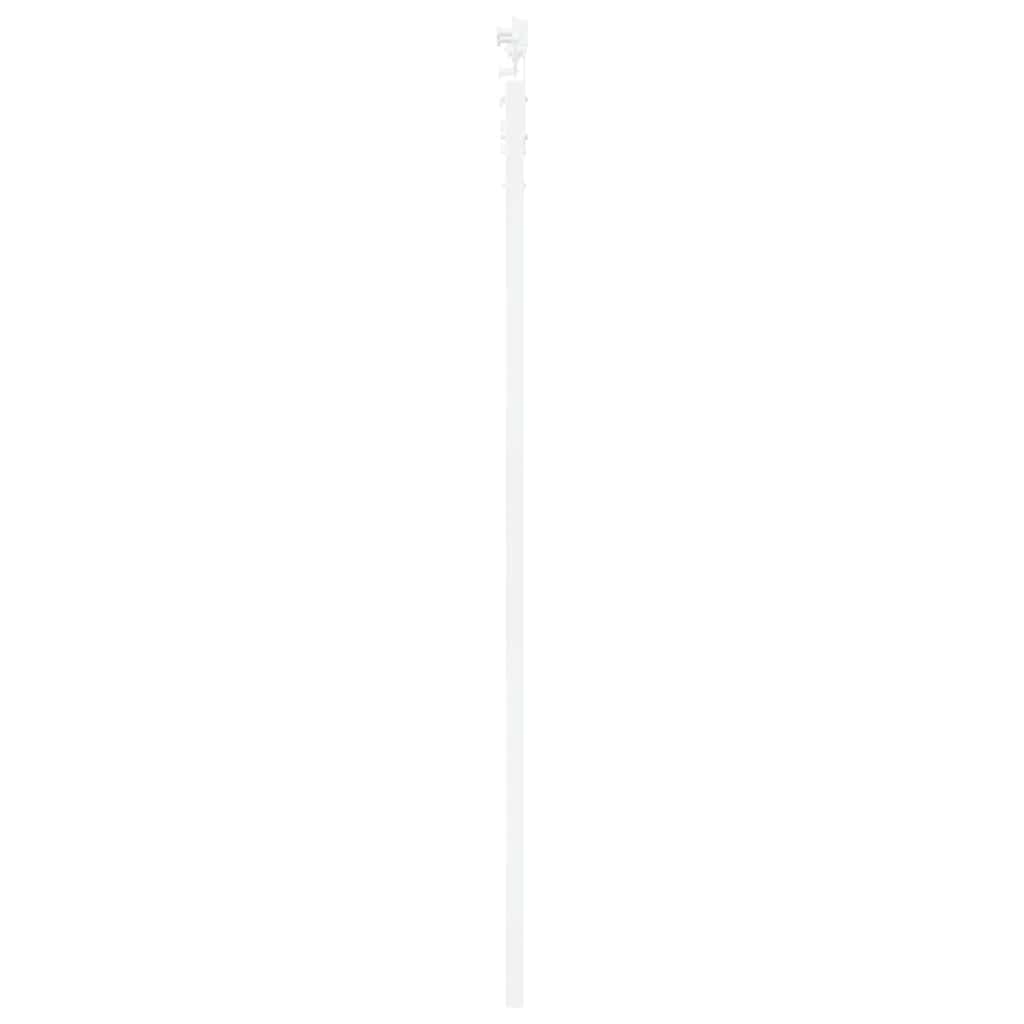 Csúszó ajtó Fehér 93 x 202 cm Tömör fenyőfa és üveg