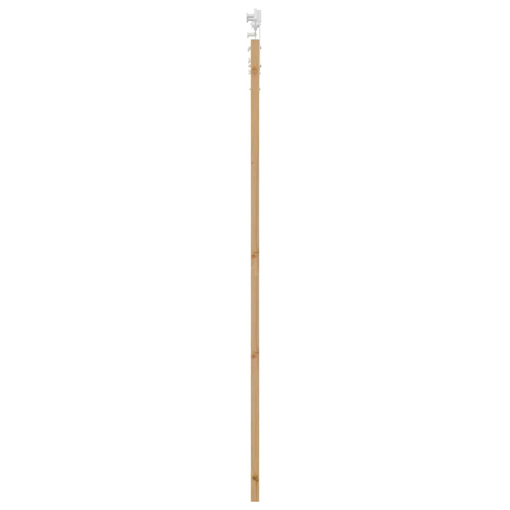 Csúszó ajtó Természetes 93 x 211 cm Tömör fenyőfa és üveg