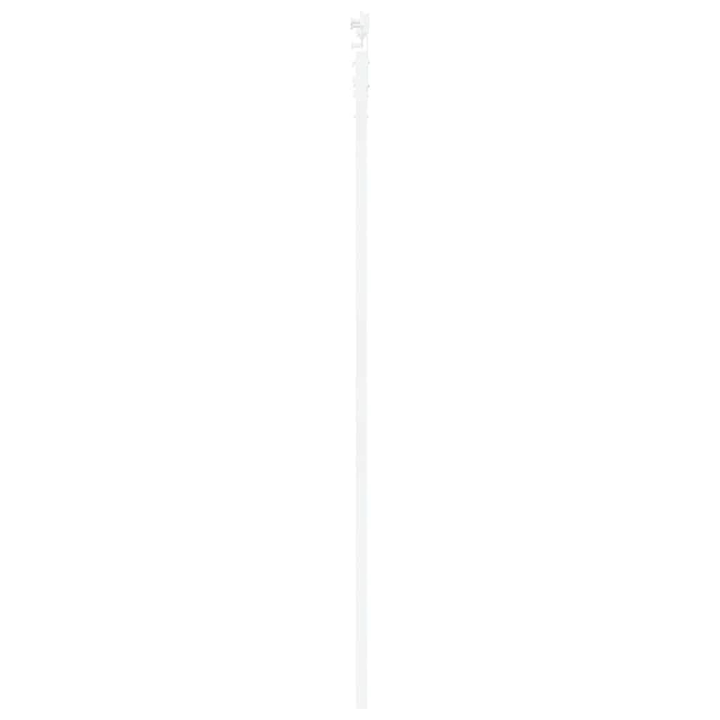 Csúszó ajtó Fehér 93 x 232 cm Tömör fenyőfa és üveg