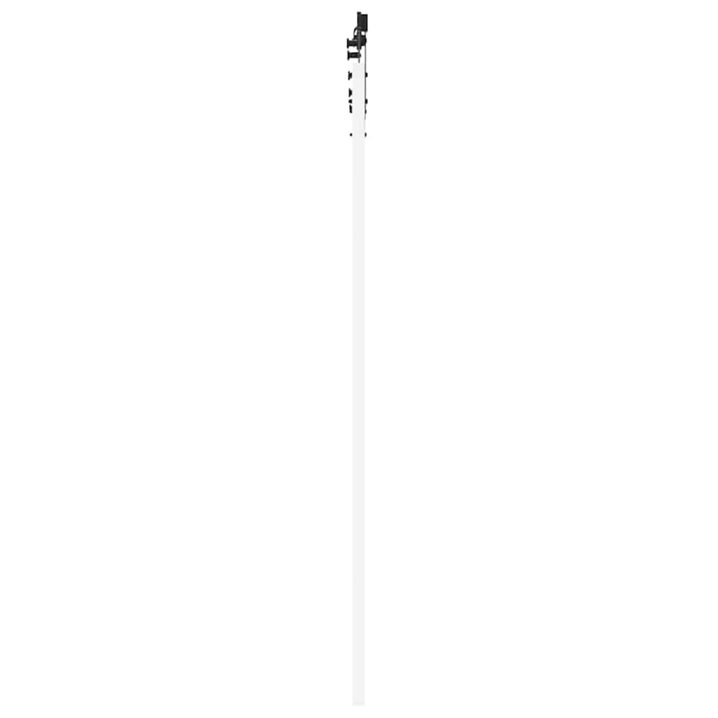 Csúszó ajtó Fehér és fekete 93 x 202 cm Tömör fenyőfa és üveg