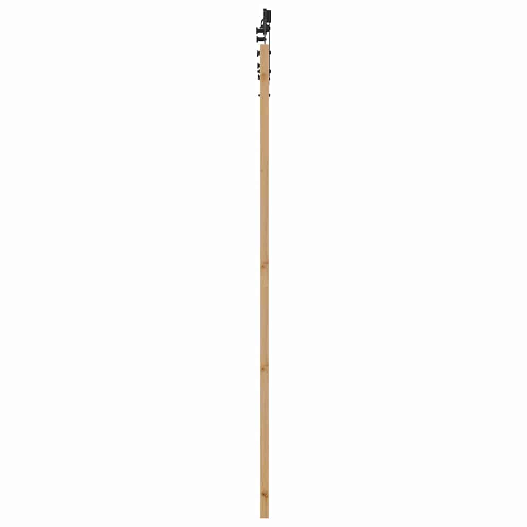 Csúszó ajtó Természetes és fekete 93 x 211 cm
