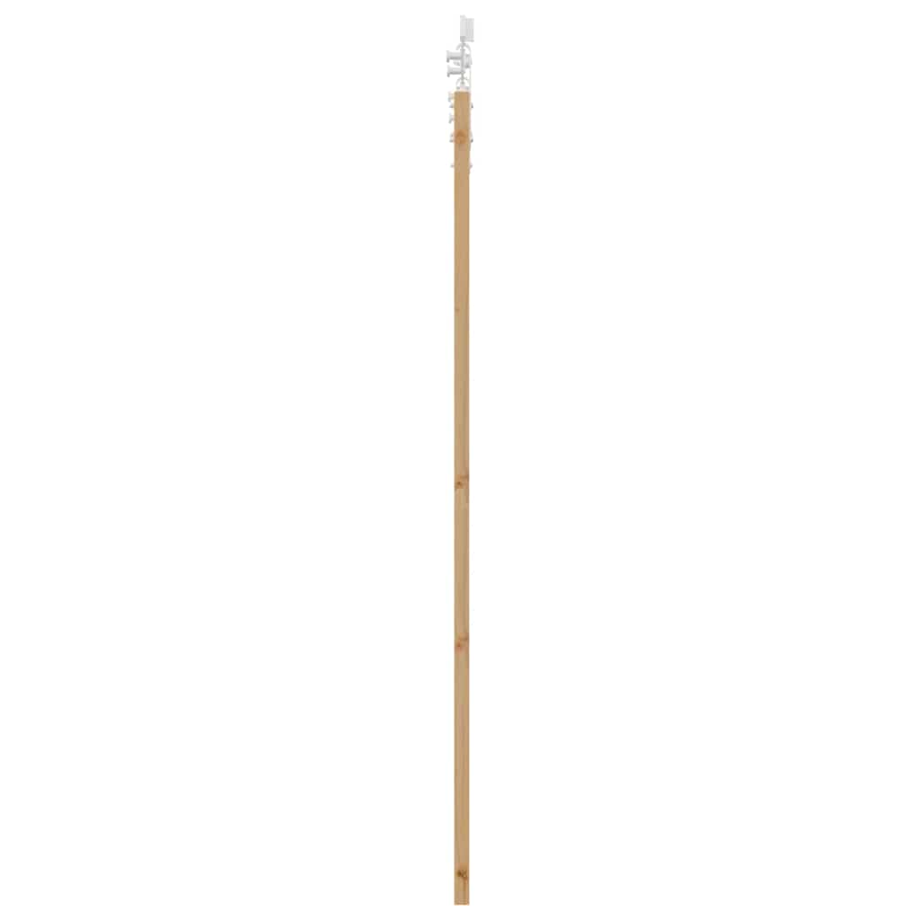 Csúszó ajtó Természetes 61 x 198,5 cm Tömör fenyőfa és üveg