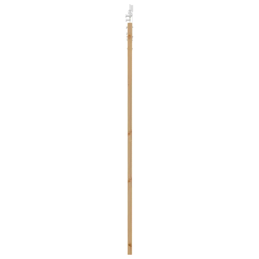 Csúszó ajtó Természetes 93 x 202 cm Tömör fenyőfa és üveg
