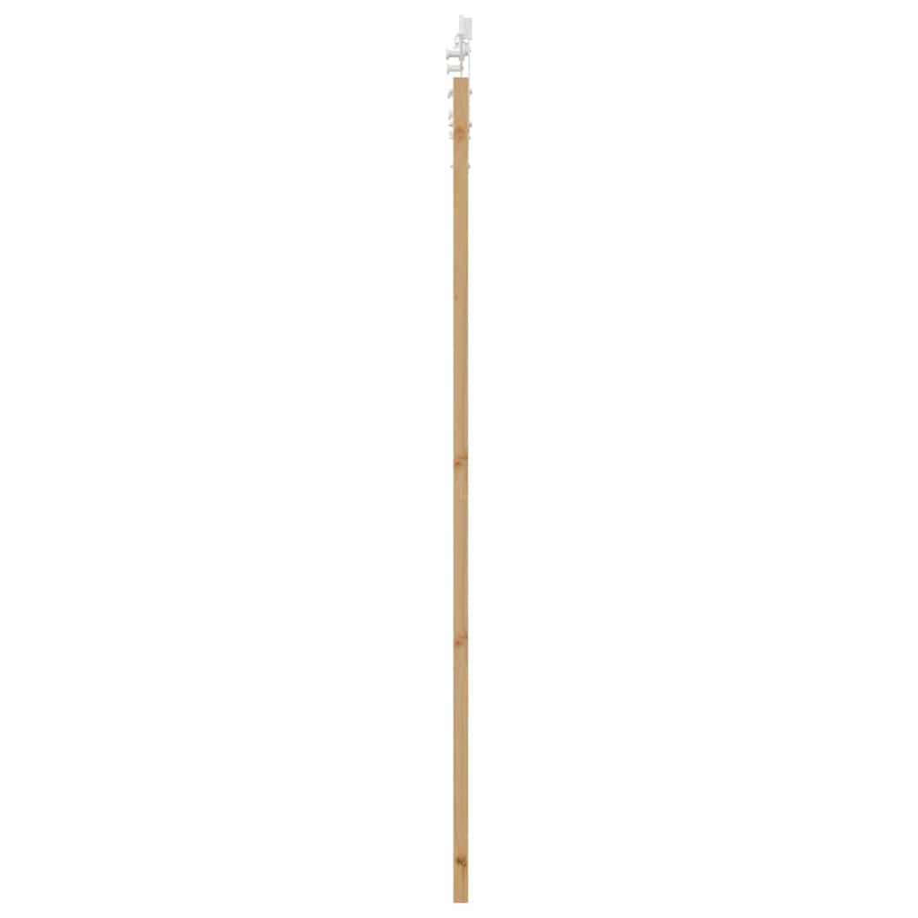 Csúszó ajtó Természetes 93 x 211 cm Tömör fenyőfa és üveg