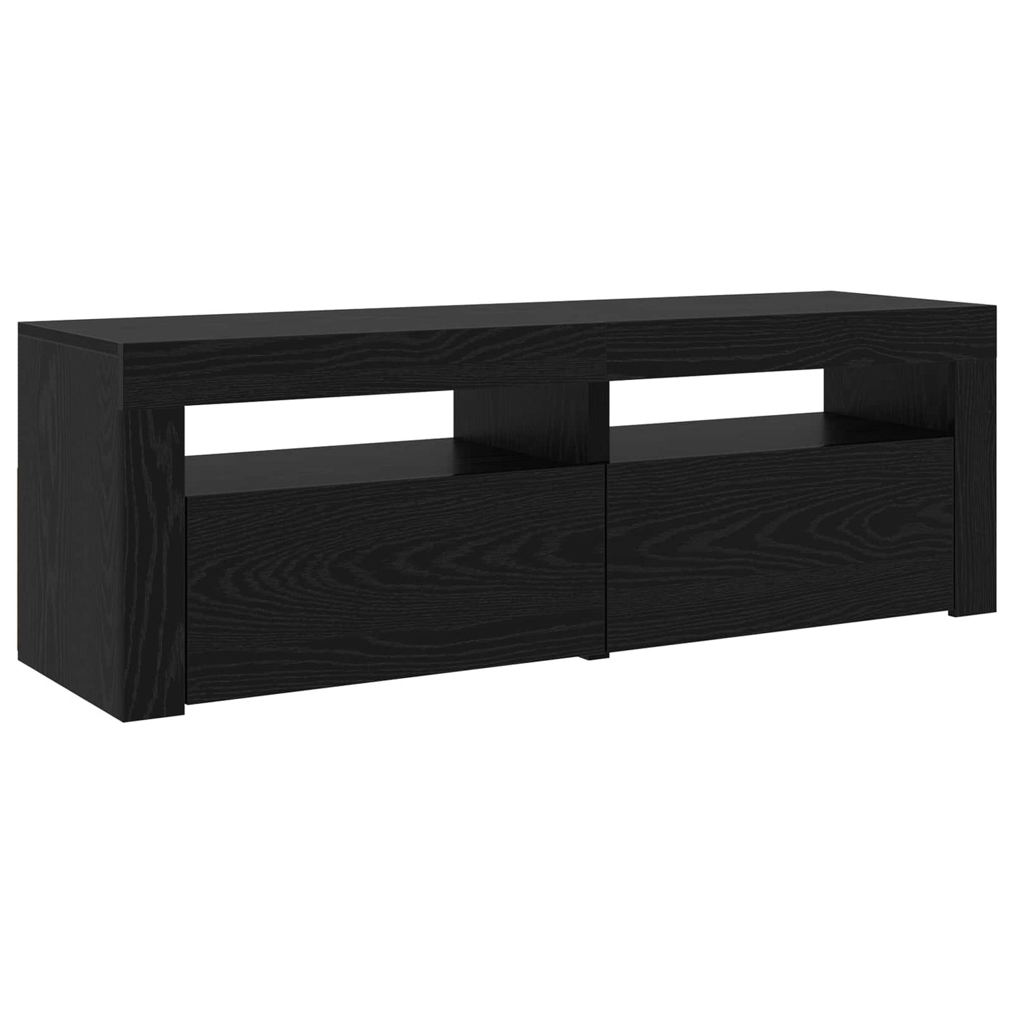 TV szekrény 2 pcs Fekete tölgy 240 x 35 x 40 cm Faanyag