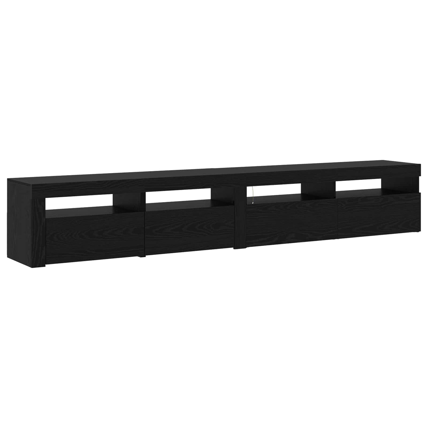 TV szekrény 2 pcs Fekete tölgy 240 x 35 x 40 cm Faanyag