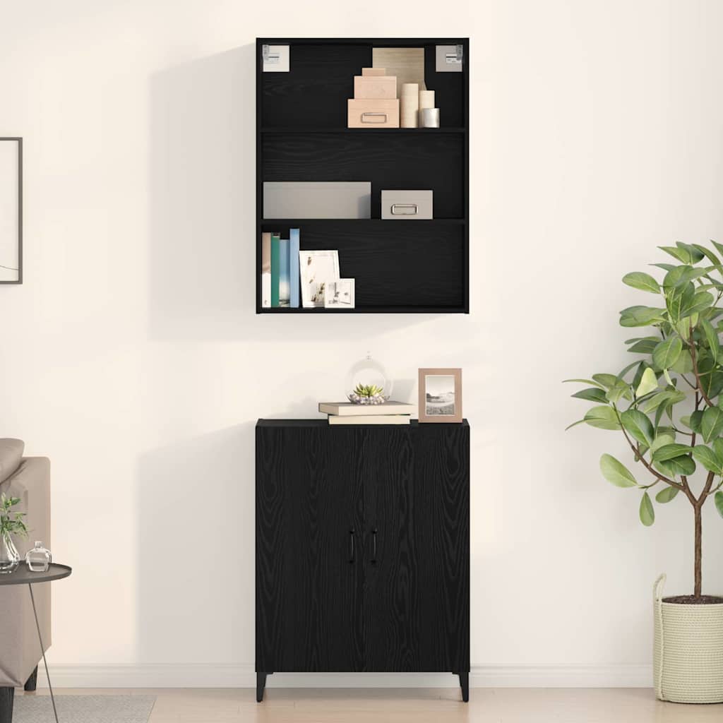 Magasfiú Fekete tölgy 69,5 x 32,5 x 180 cm Szerelt Fa