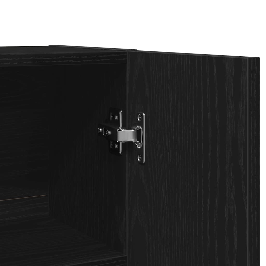 Mosógép Szekrény 2 pcs Fekete tölgy 70,5 x 71,5 x 181,5 cm